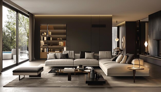 Beautiful decorated modern drawing room 1167344